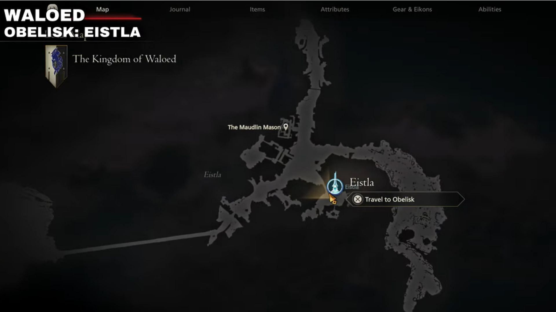 Go to the location known as the Eistla: Waloed in Final Fantasy 16 (Image via Square Enix)